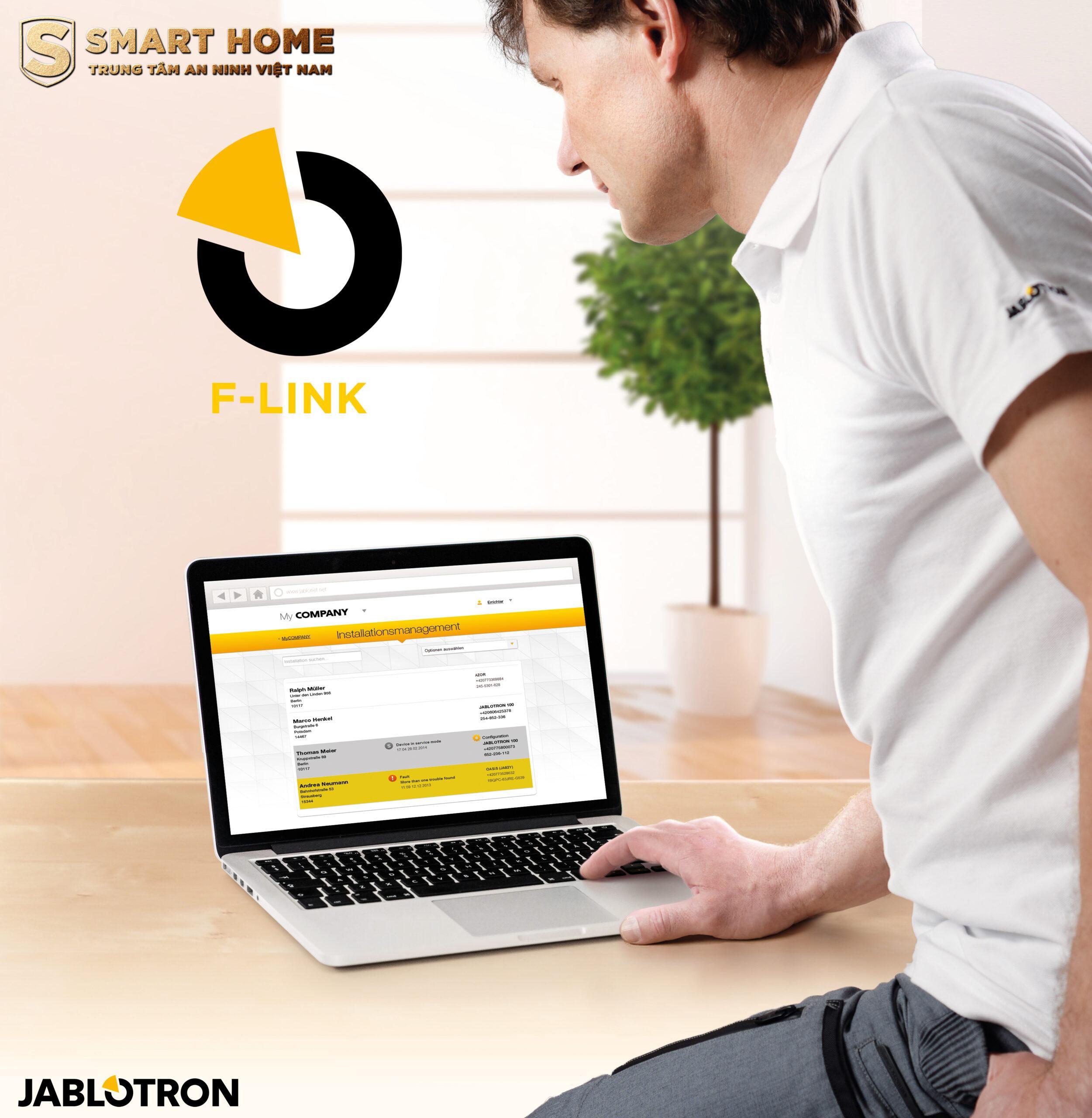CÁCH CÀI ĐẶT PHẦN MỀM F-LINK JABLOTRON