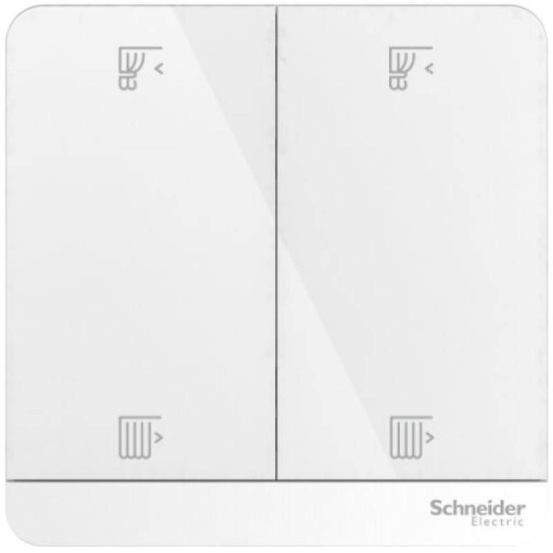 Wiser - Công tắc rèm cửa, cổng Zigbee 2 nút, màu TRẮNG