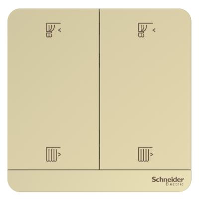 Wiser - Công tắc rèm 2 nút màu vàng, AvatarOn, 300W, Màu Vàng