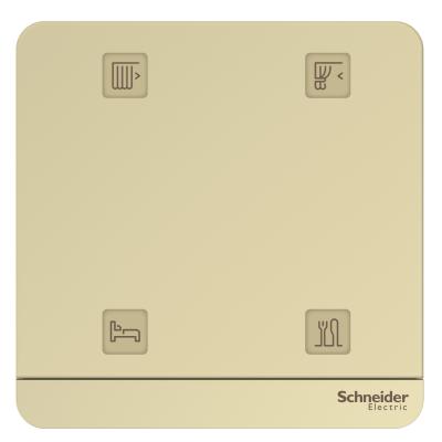 Công tắc ngữ cảnh dùng pin 4G, Vàng, cho WISER smart home/E8334RWMZB_WG