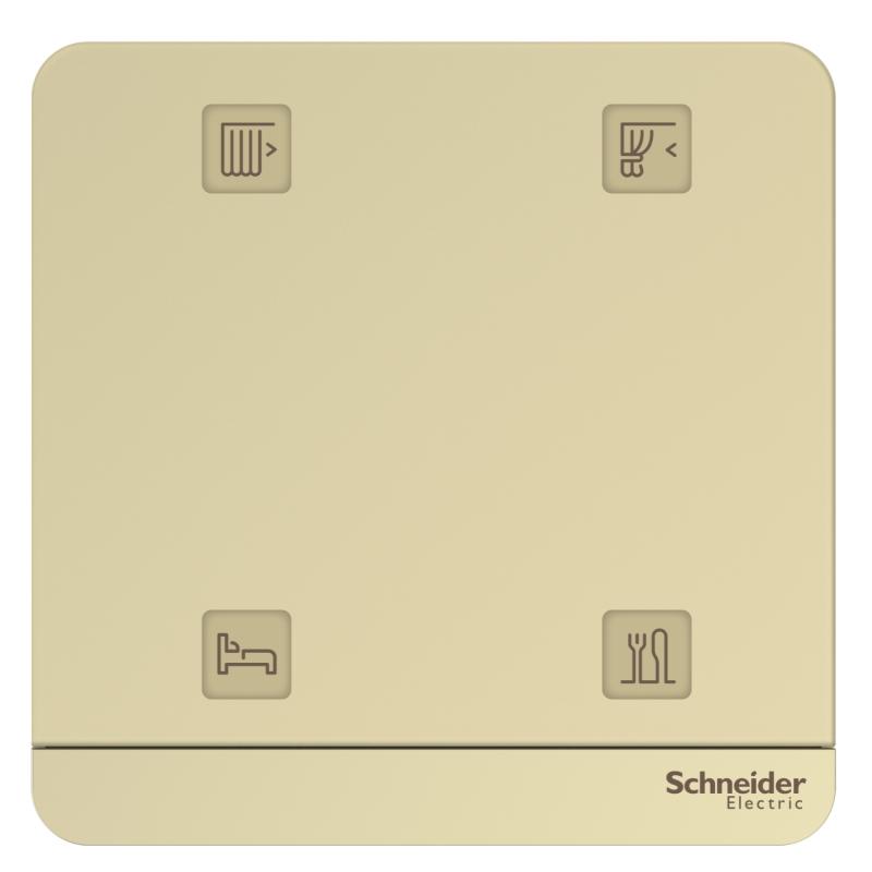 Công tắc ngữ cảnh dùng pin 4G, Vàng, cho WISER smart home/E8334RWMZB_WG