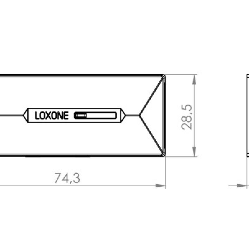 Cảm biến từ cửa không dây màu đen LOXONE Door & Window Contact Air Anthracite (100213)