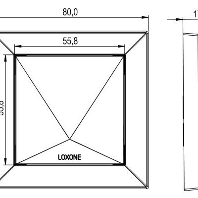 Cảm biến không khí trong phòng Loxone Room Comfort Sensor Tree White (100276)