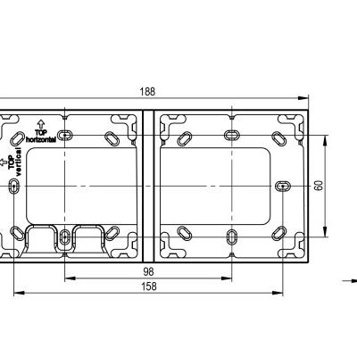 Giá đỡ đôi màu bạc Mounting Bracket Double Silver LOXONE (100489)