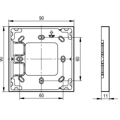 Giá đỡ màu đen Mounting Bracket Single Anthracite LOXONE (100488)