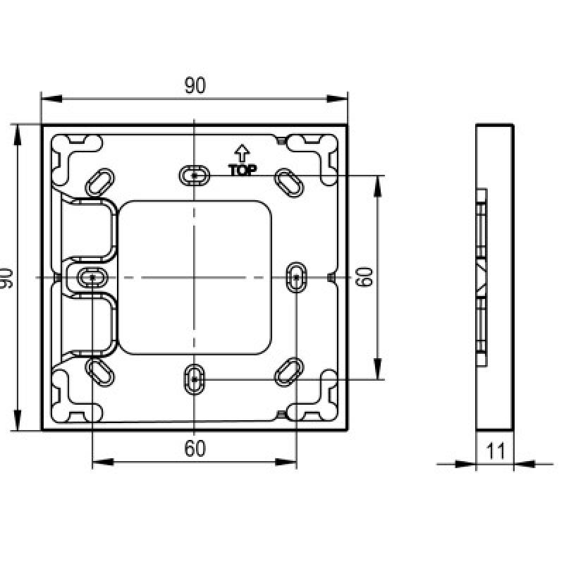 Giá đỡ màu đen Mounting Bracket Single Anthracite LOXONE (100488)