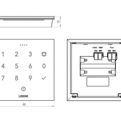 Module kiểm soát ra vào LOXONE NFC Code Touch Air Anthracite (100482)