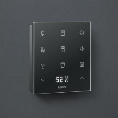 Công tắc 12 kịch bản cảm ứng có dây màu đen Touch Pure Flex Tree Anthracite LOXONE (100508)