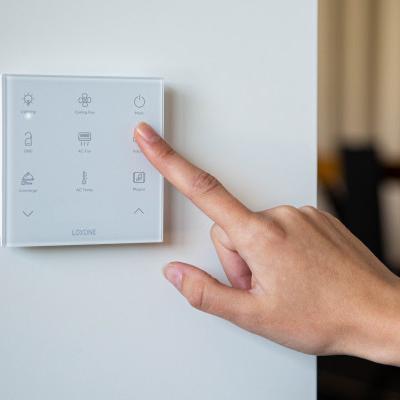 Công tắc 12 kịch bản cảm ứng màu trắng không dây Touch Pure Flex Air White LOXONE (100509)