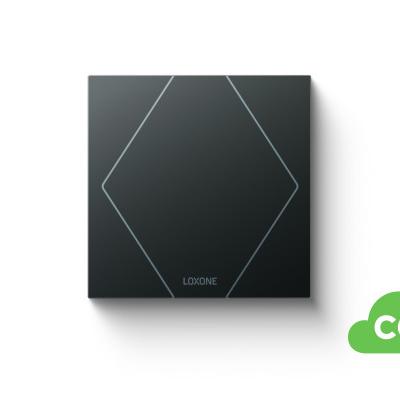 100518 - Công tắc cảm ứng có dây màu đen - Touch Pure CO2 Tree Anthracite LOXONE